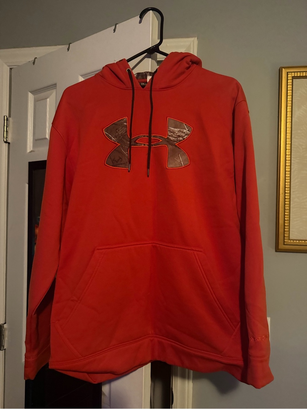 Under Armour Realtree Camo with Bright Orange Hooded Fleece